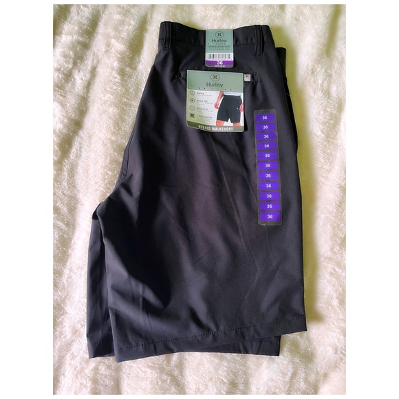 Hurley Other - [hurley] mens black hybrid walkshorts